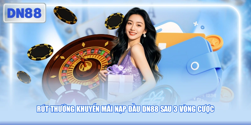 Rút thưởng khuyến mãi nạp đầu DN88 sau 3 vòng cược